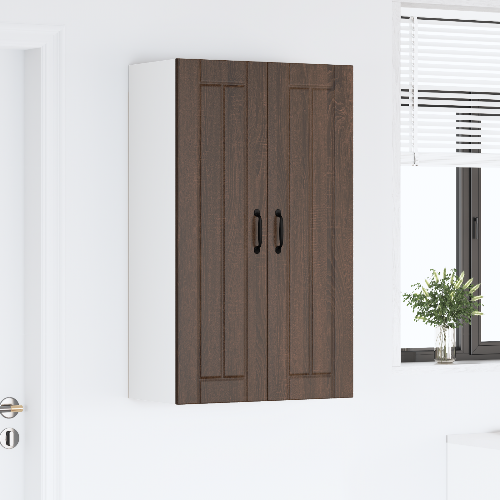 Virtuves sienas skapis Brūnais ozols 60 x 31 x 100 cm