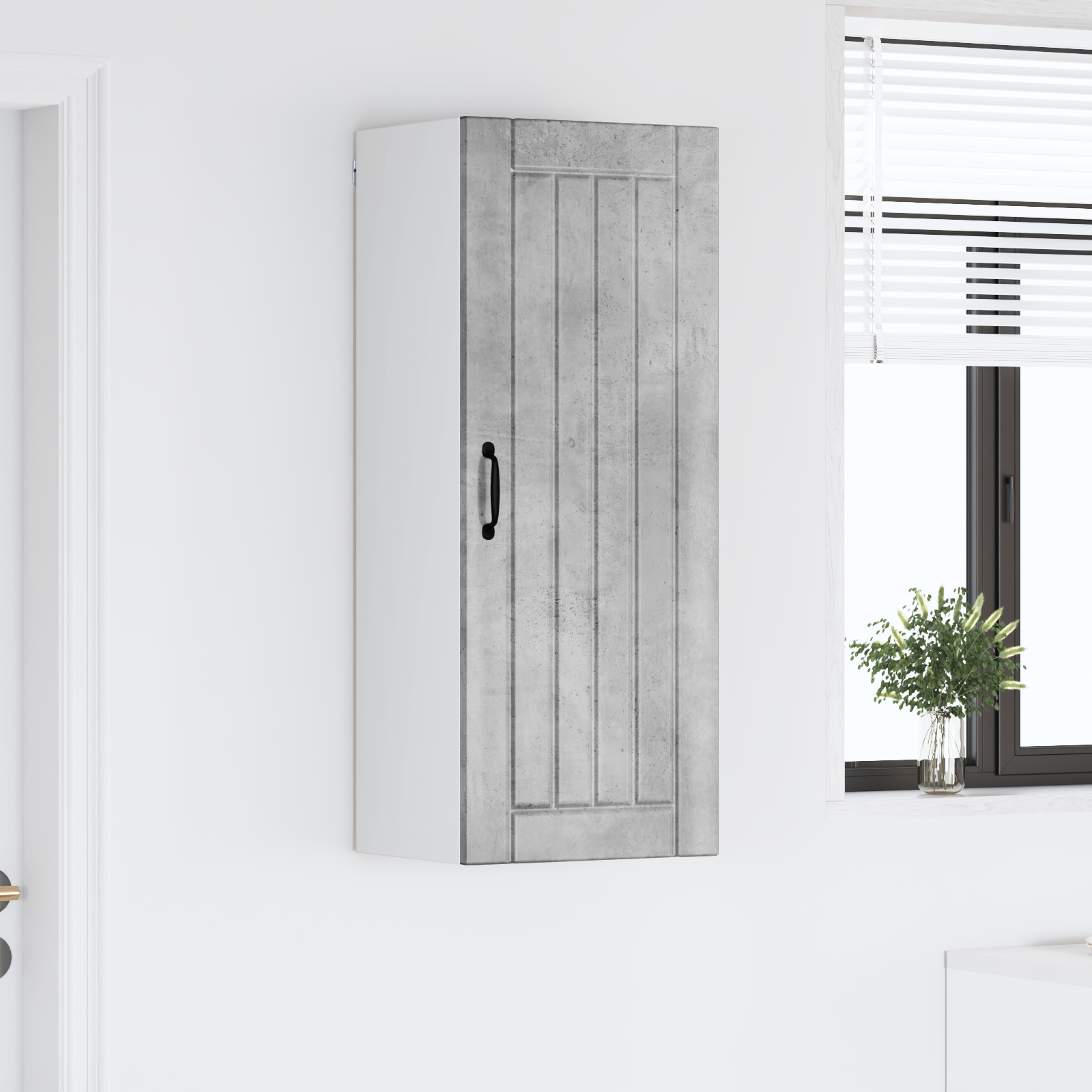 Virtuvės sieninė spintelė Betono pilka 40 x 31 x 100 cm