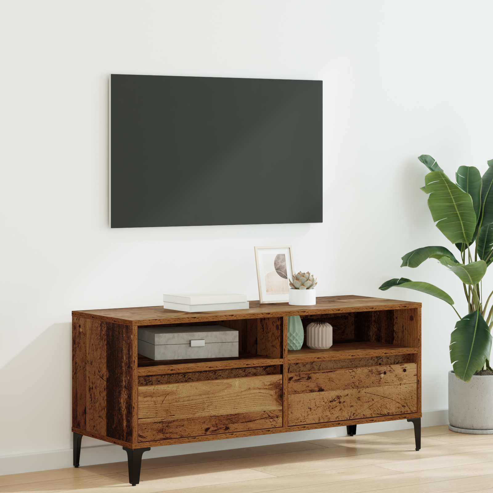 Televizoriaus spintelė Senovinis medis 100 x 34,5 x 44,5 cm