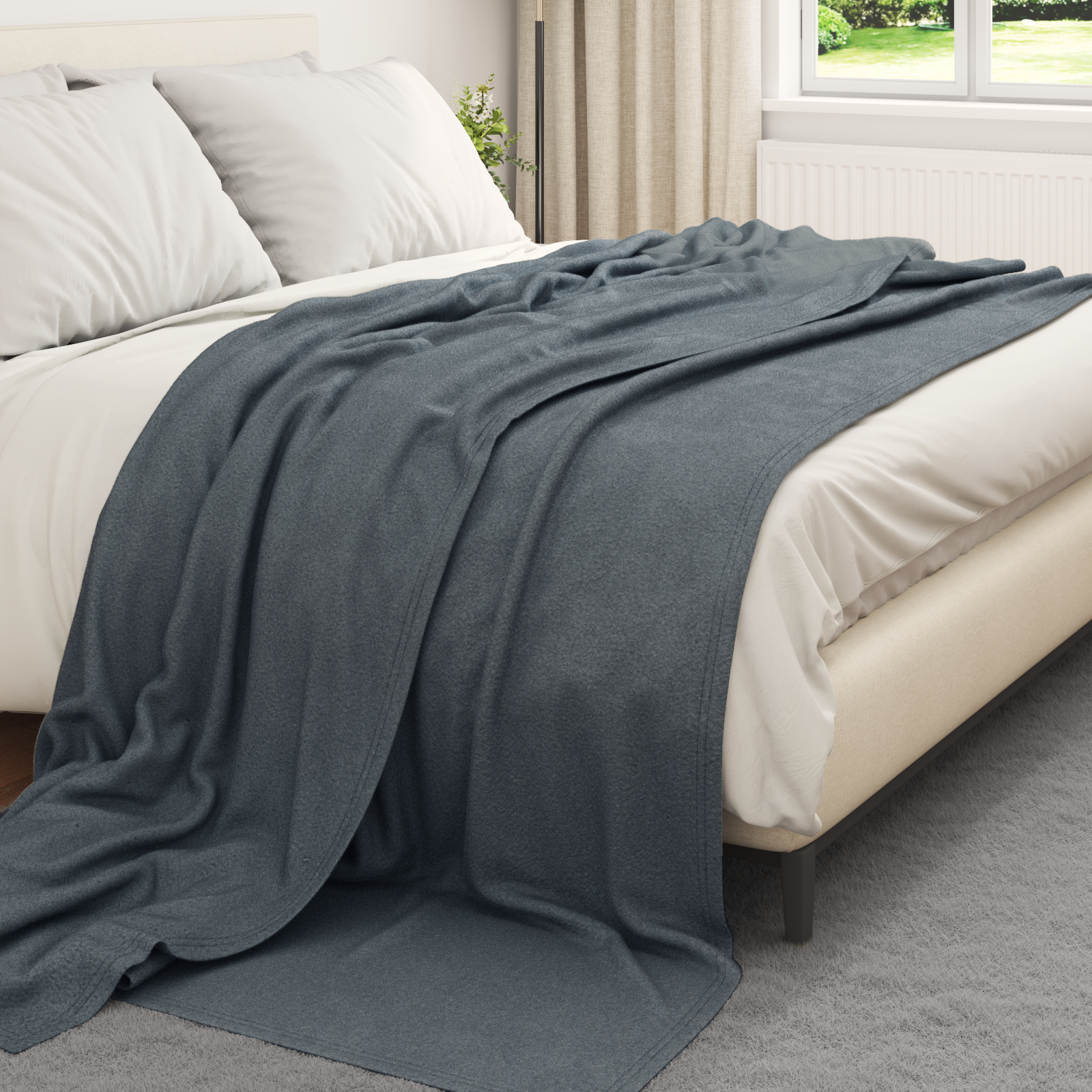 Apklotas Tamsiai pilka 270 x 240 cm Flysas