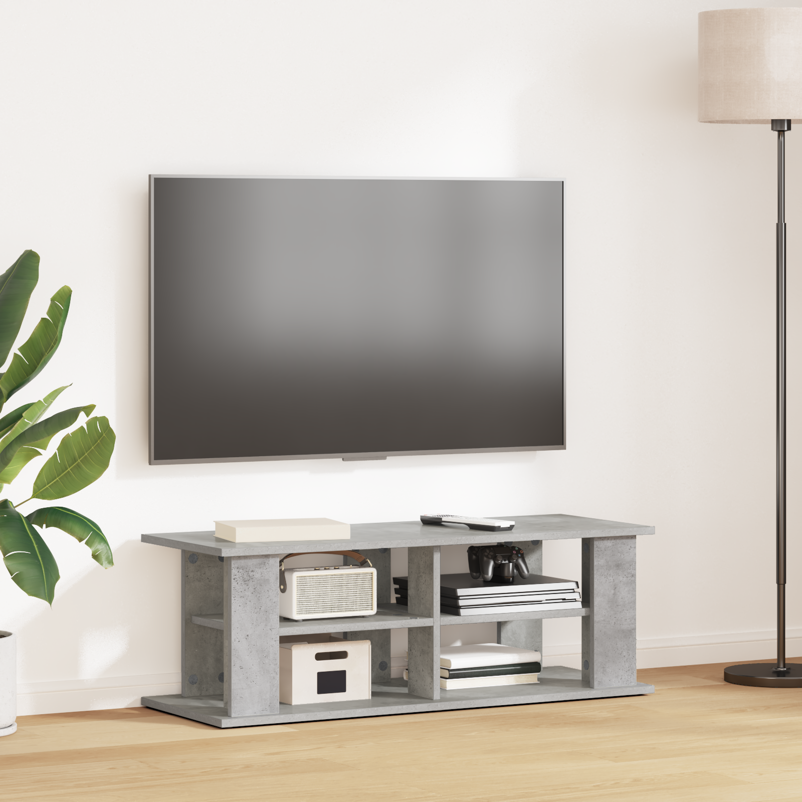 Televizoriaus stovas Betono pilka 96 x 35 x 33,5 cm