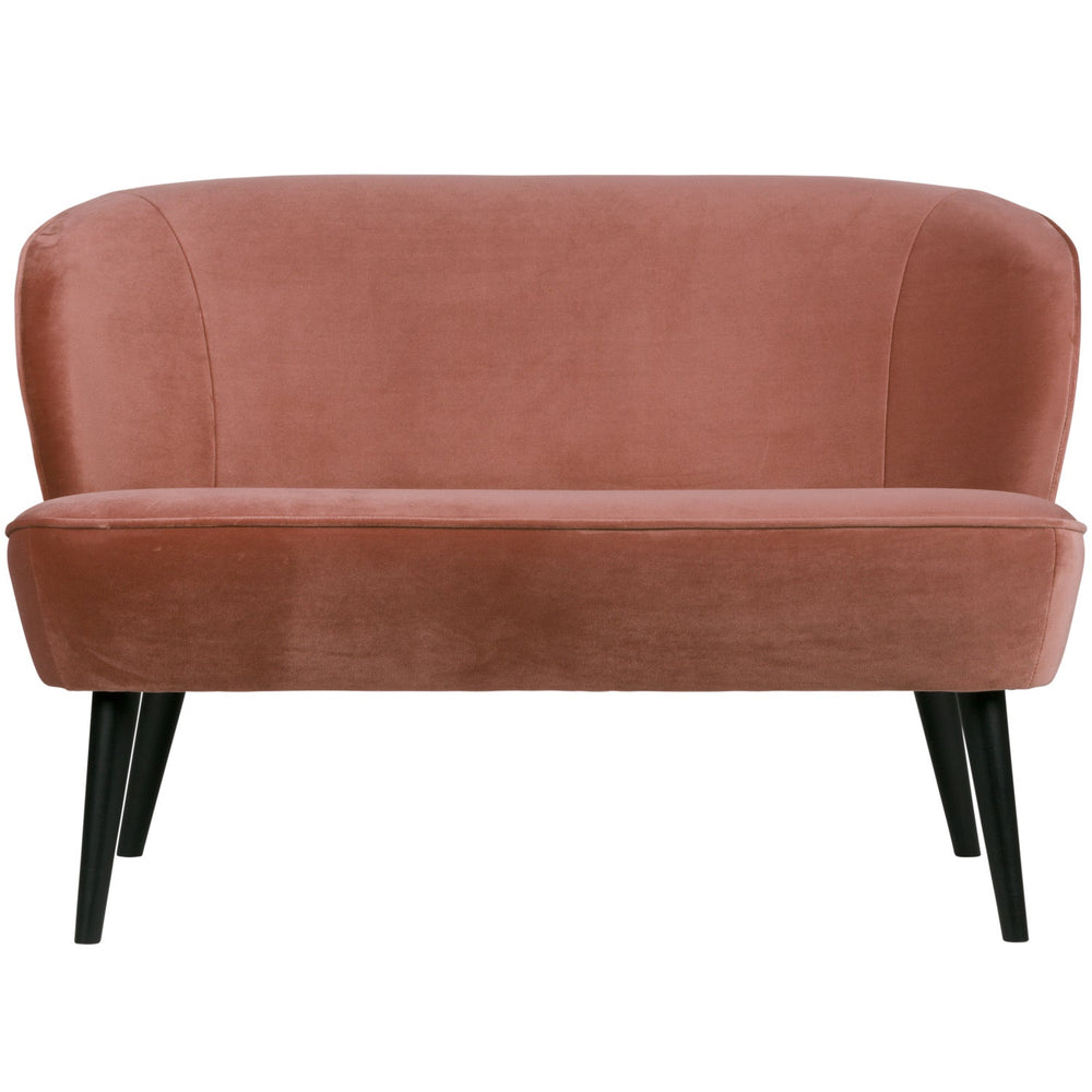Maža sofa SARA, aksomas, old pink
