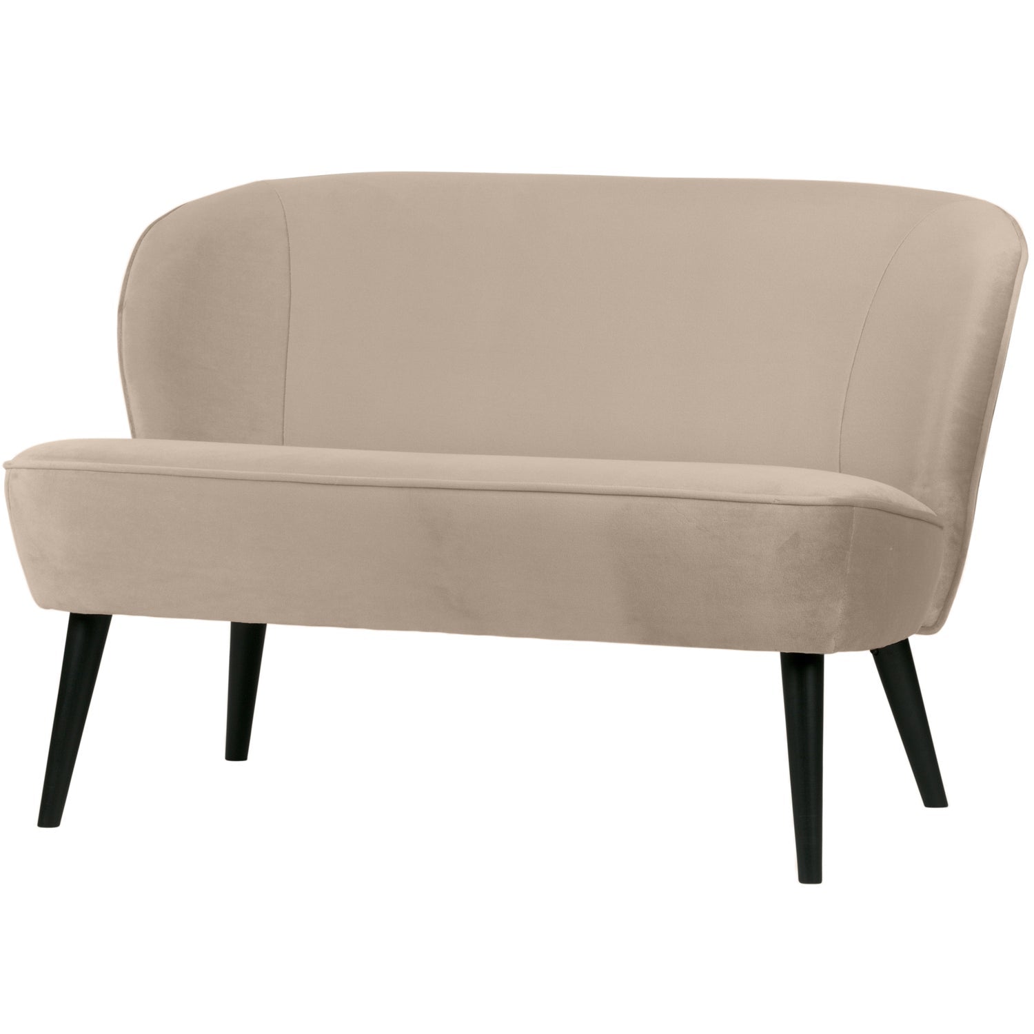 Maža sofa SARA, aksomas, chaki spalva