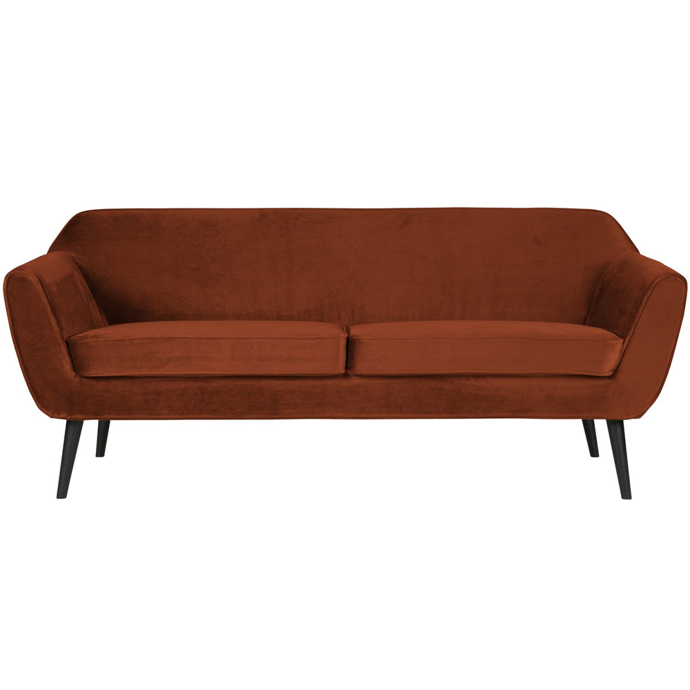 Sofa ROCCO, aksomas rūdžių spalvos, 187 cm