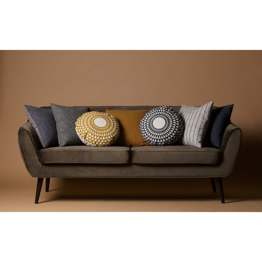 Sofa ROCCO, aksomas šiltos žalios spalvos, 187 cm