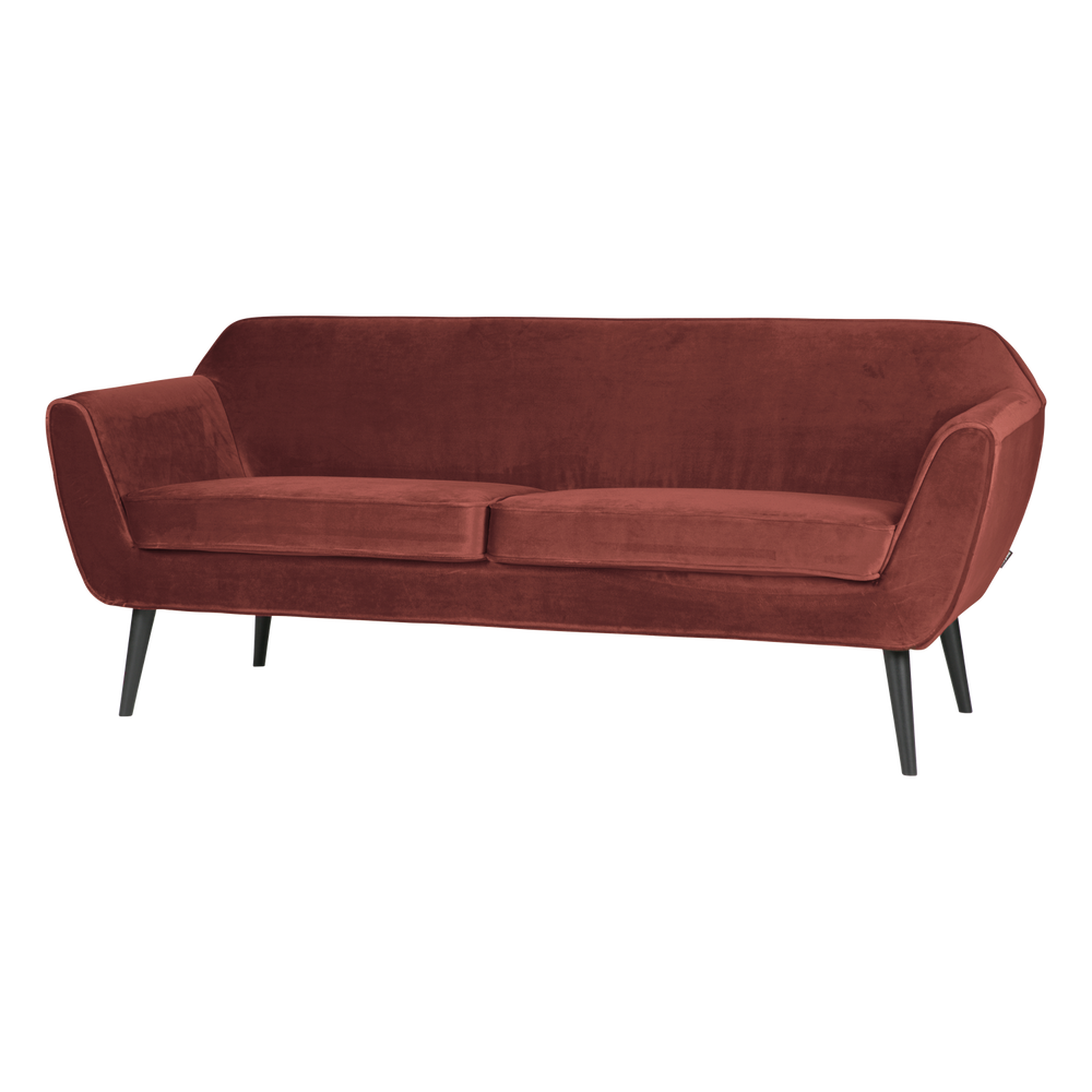 Sofa ROCCO 187 cm, aksominis bordo raudona