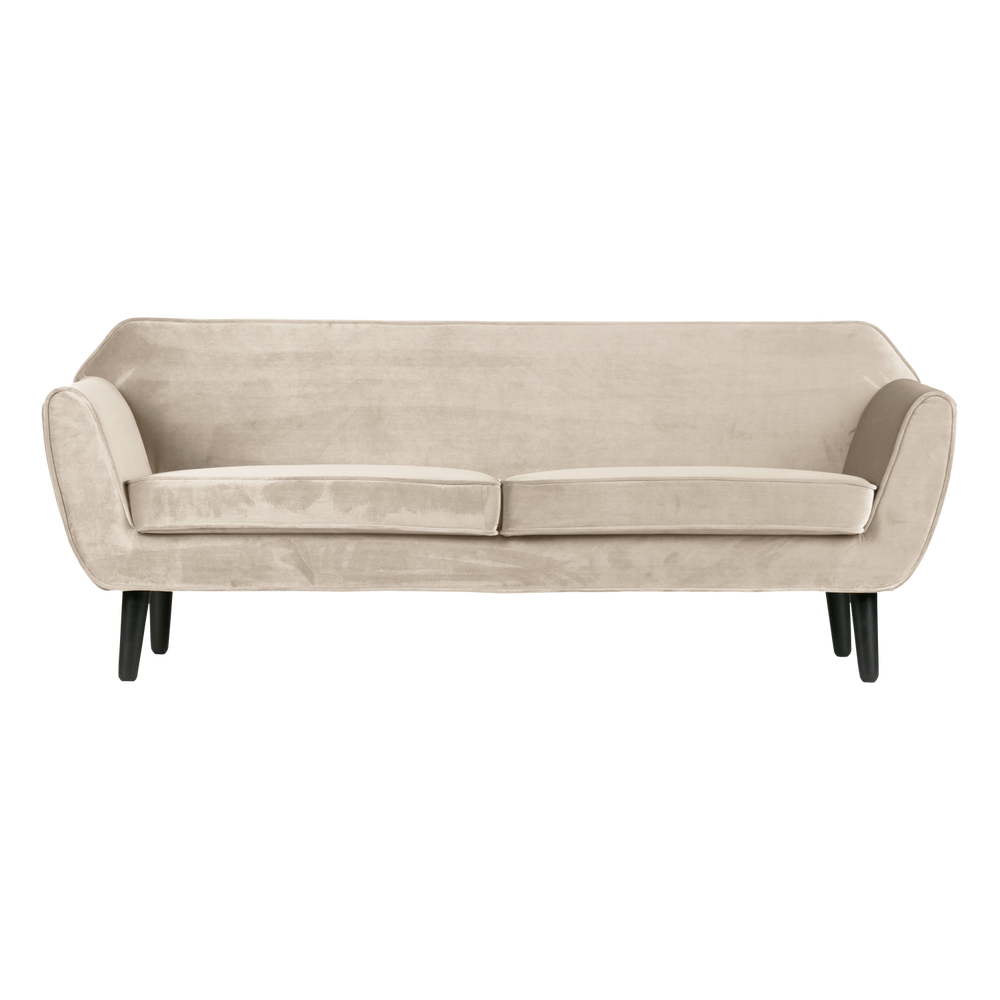 Sofa ROCCO 187 cm, aksominis kreminis baltas