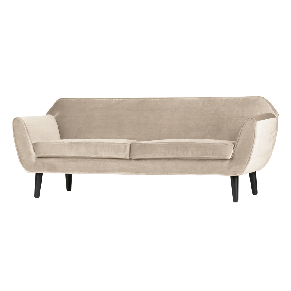 Sofa ROCCO 187 cm, aksominis kreminis baltas