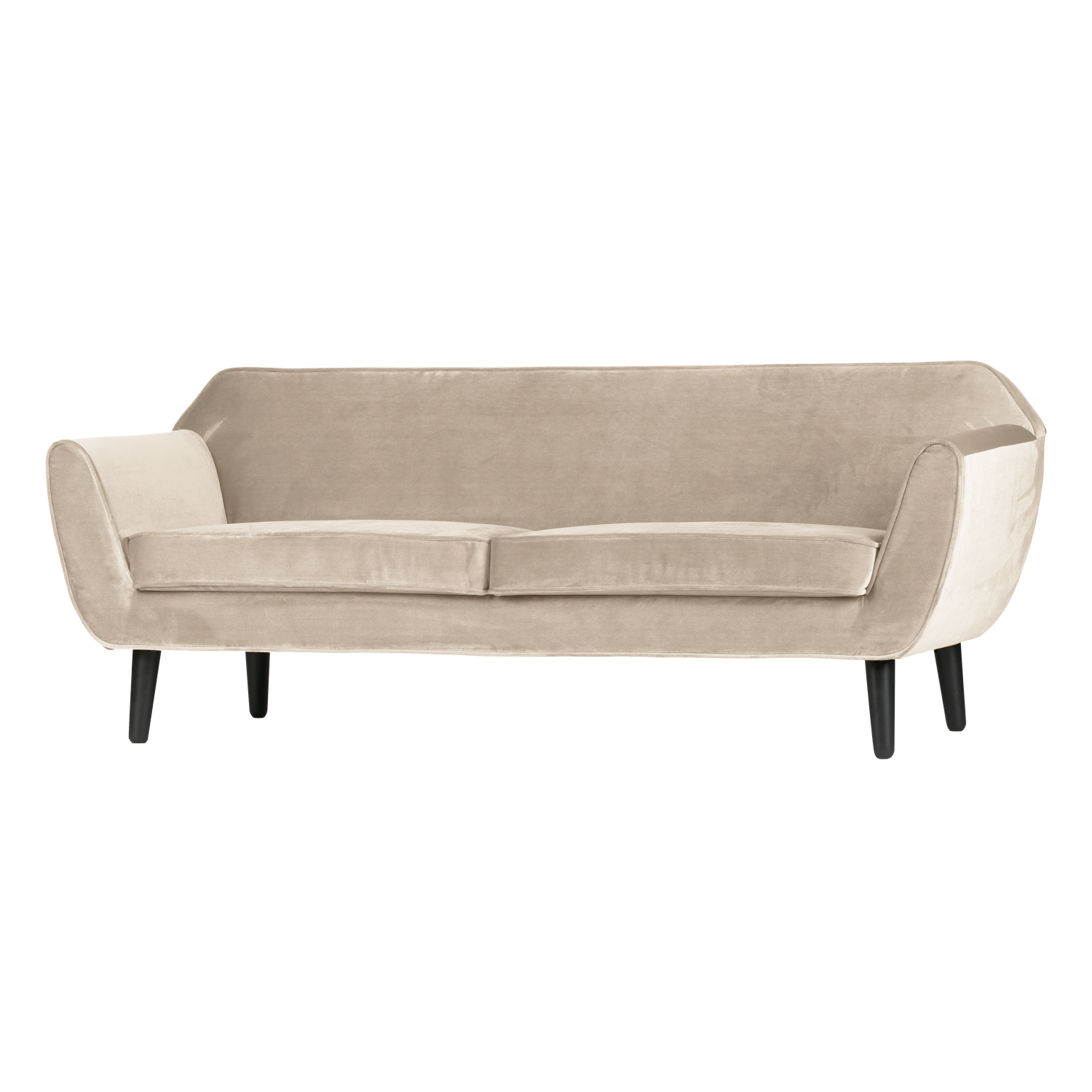 Sofa ROCCO 187 cm, aksominis kreminis baltas