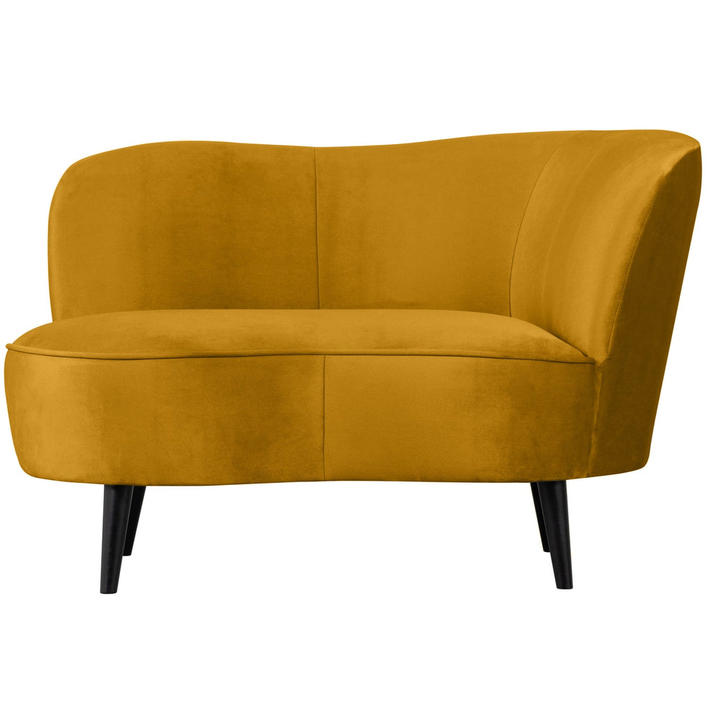 Armchair SARA Lounge right, velour Ochre