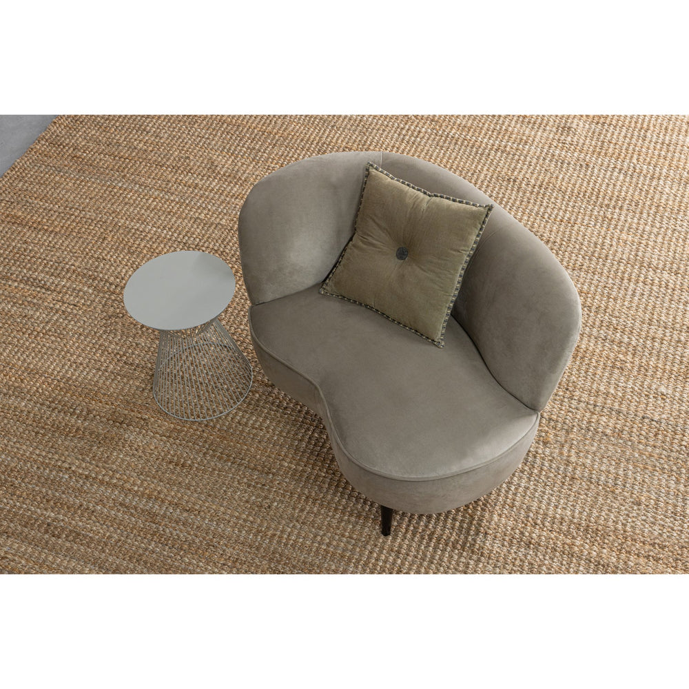 Armchair SARA Lounge right, velour Khaki