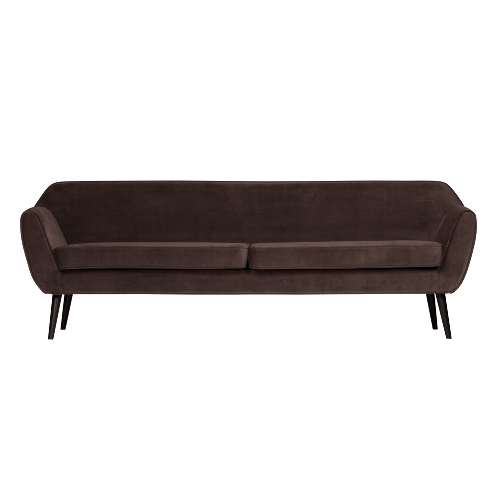 Sofa ROCCO XL 230 cm, aksominis tamsiai ruda