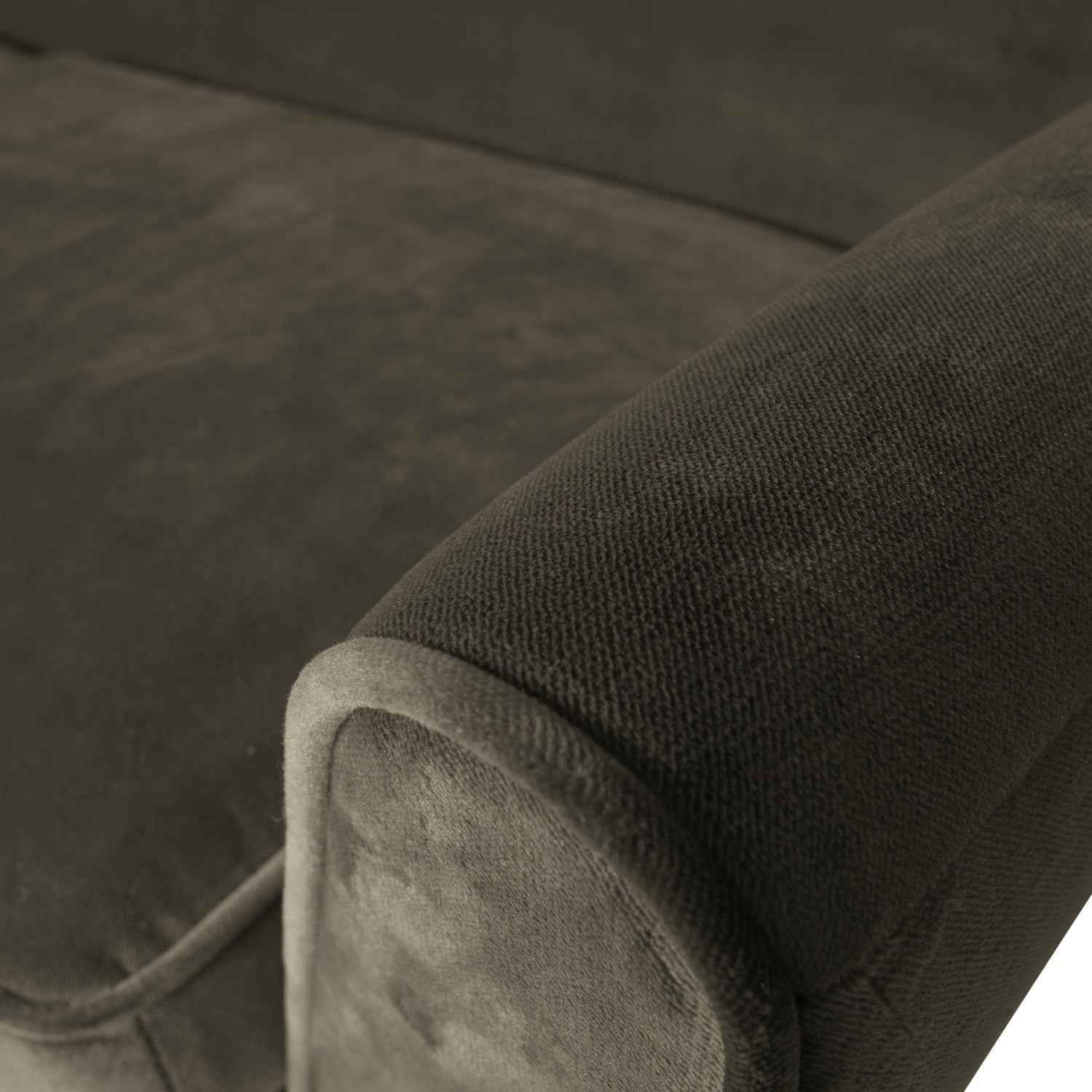 ROCCO XL sofa, warm green velvet