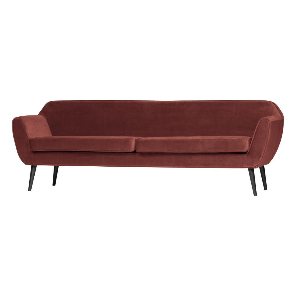 Sofa ROCCO XL 230 cm, aksominis bordo raudona
