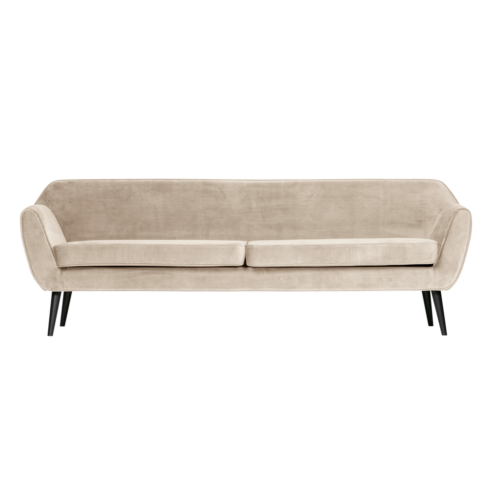Sofa ROCCO XL 230 cm, aksominis kreminis baltas