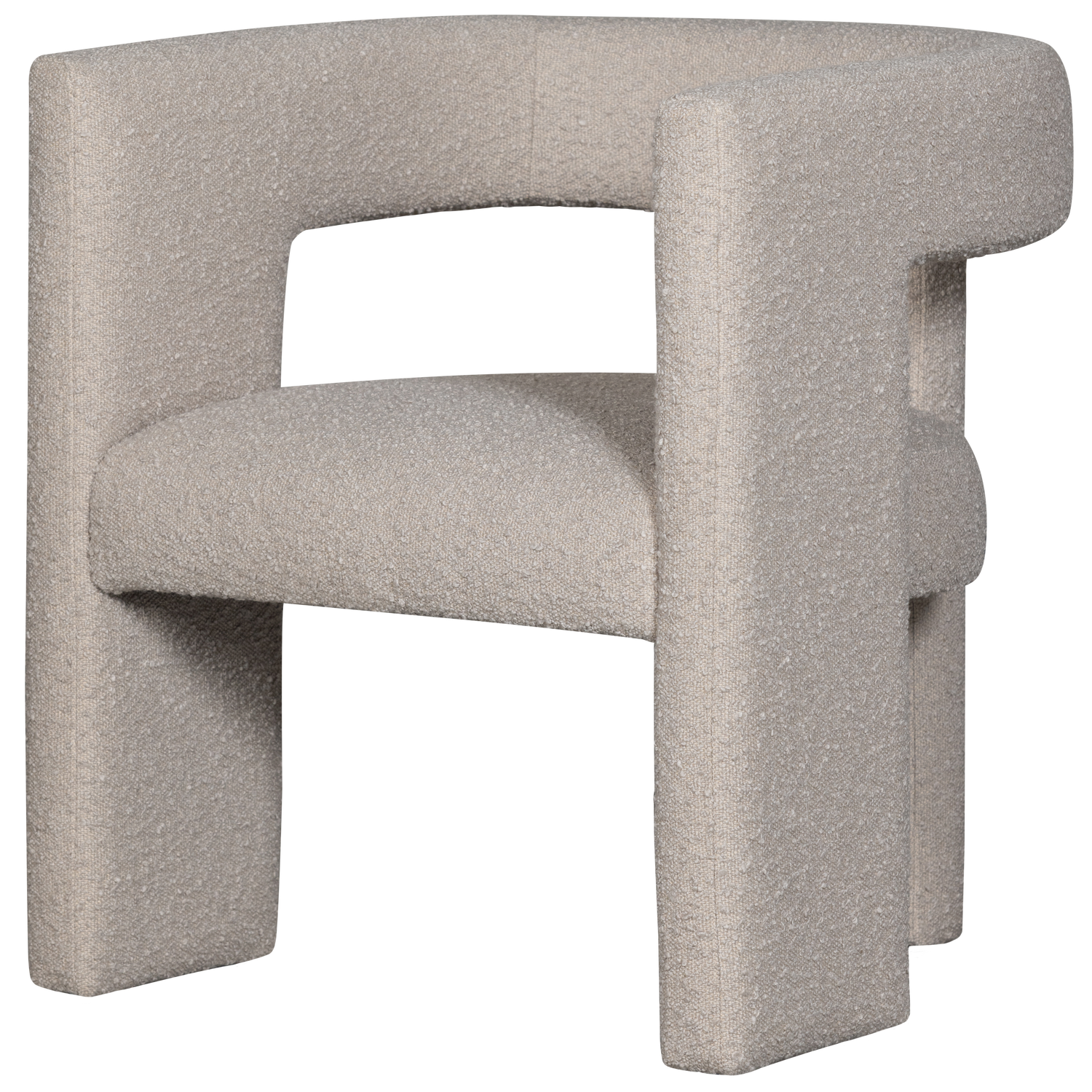 Fotelis TIWA, boucle, smėlio spalvos