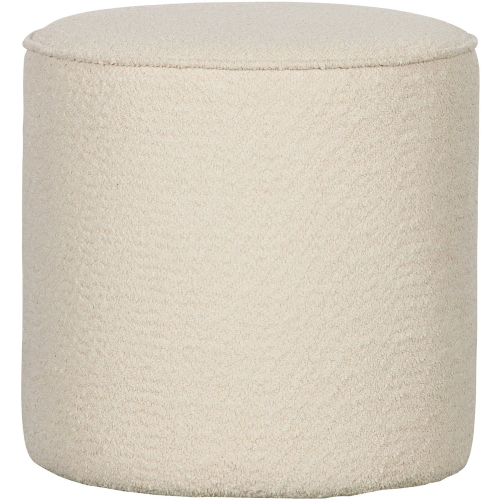 Pouf SARA tall, bouclé cream