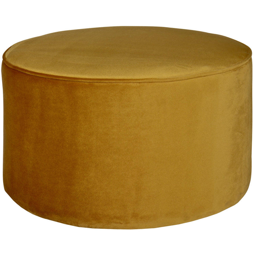 Pouf SARA, velour, warm green