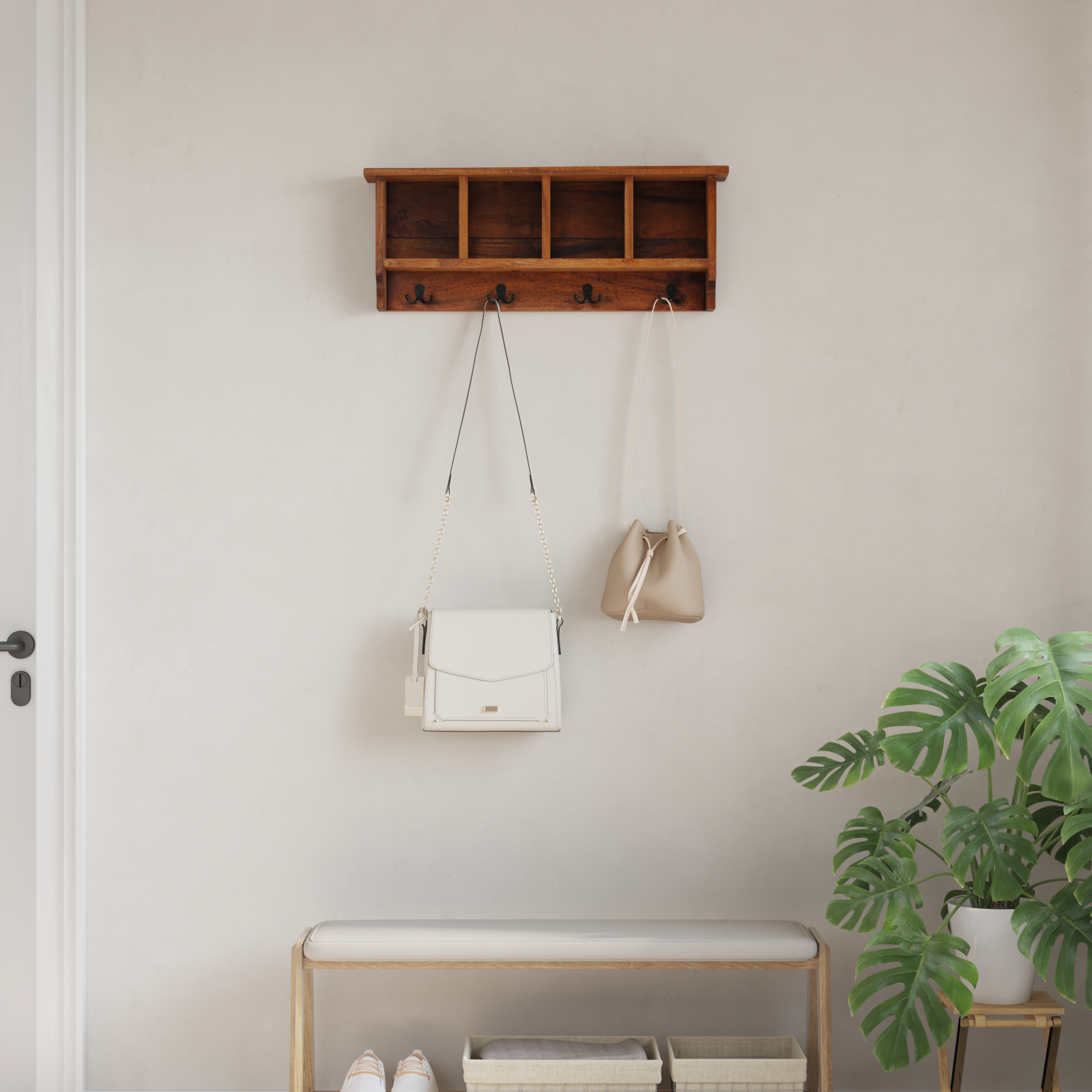 Pakaramais Brūns 70 x 11 x 27 cm Masīvs sarkankoks