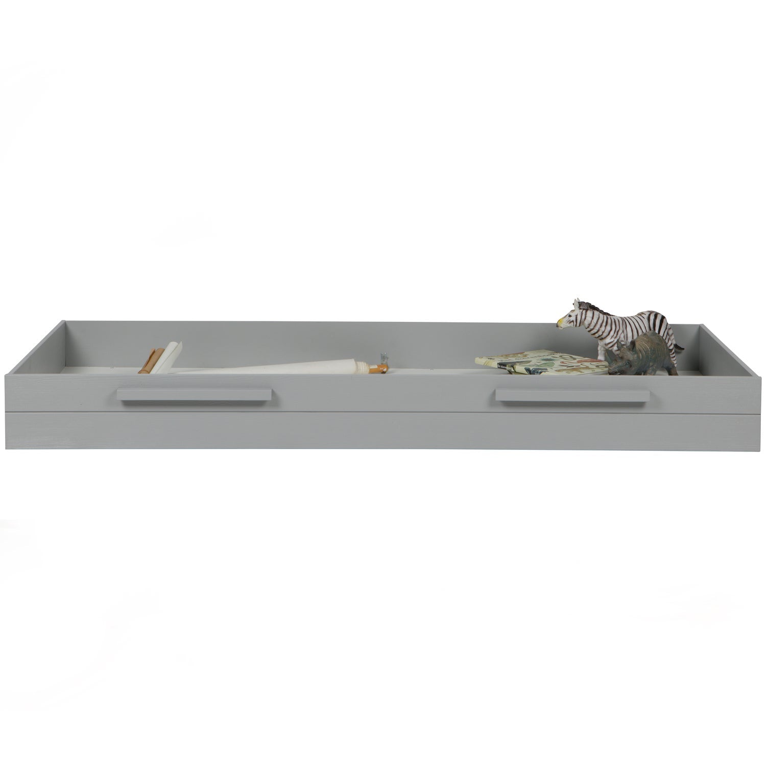 Bed DENNIS 90x200, pine, concrete grey