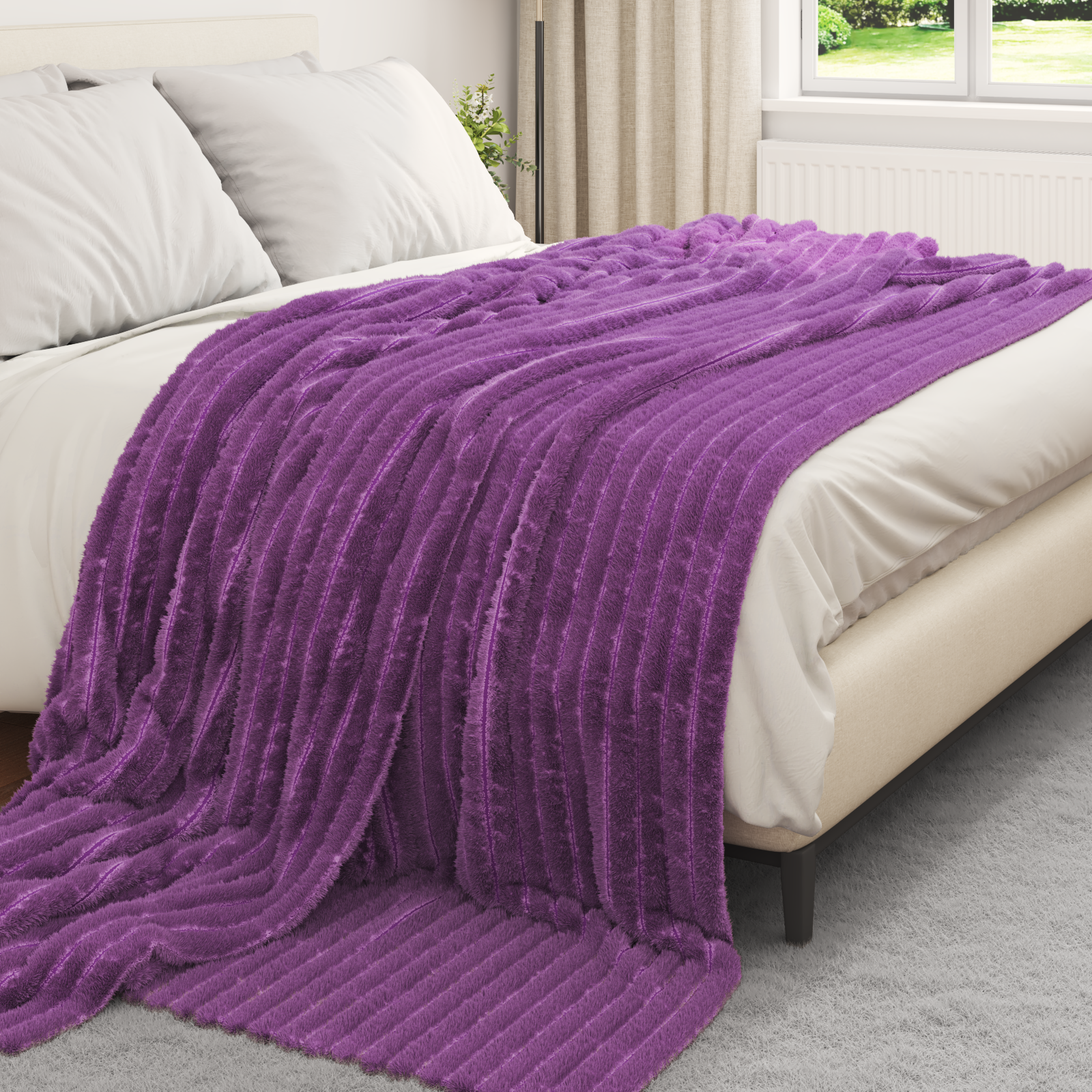 Pleds 6 gab. Violets Flysas 240 x 220 cm