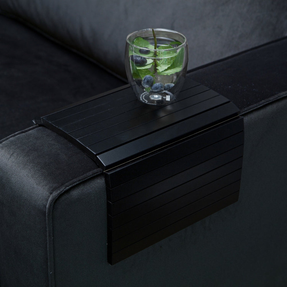 Armrest tray, flexible, black