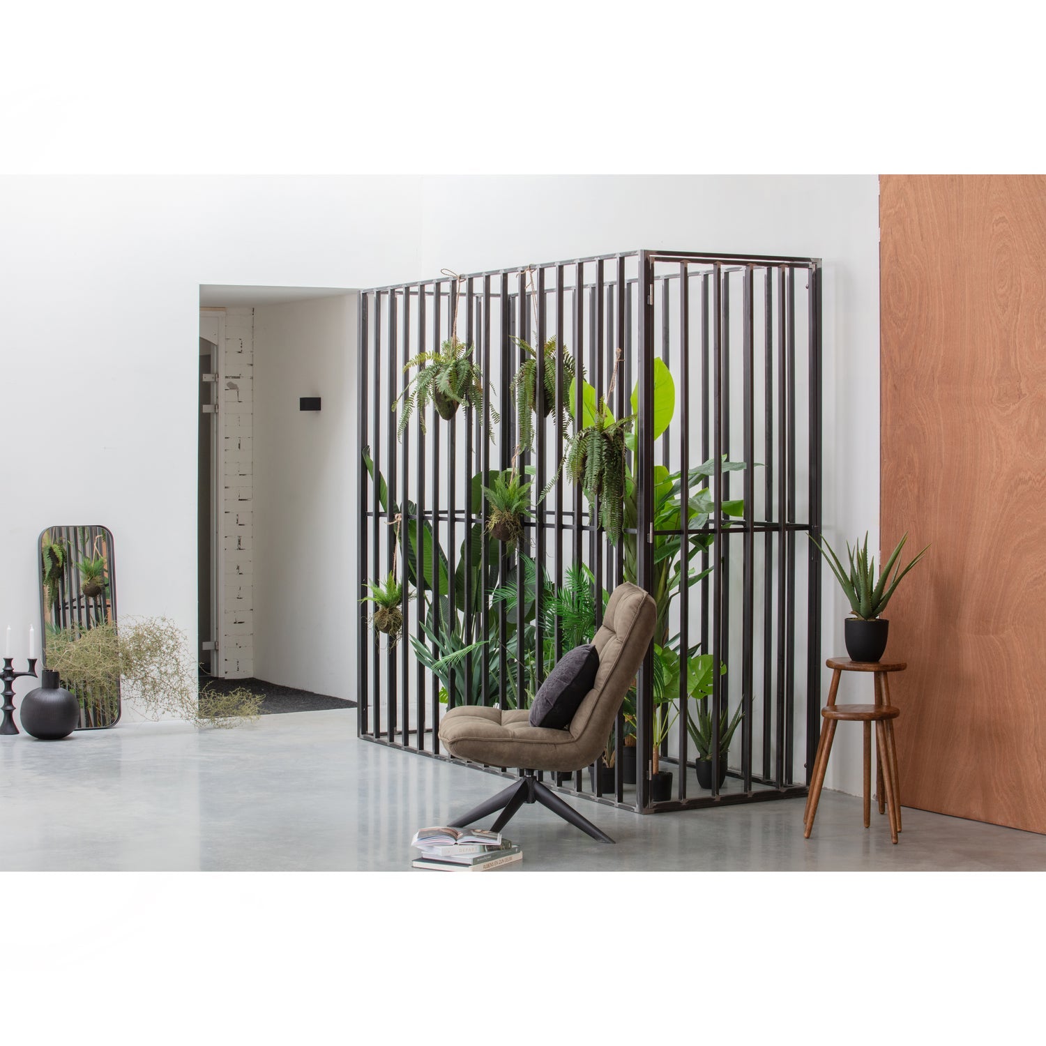 Fotelis JOUKE, žalia PU oda