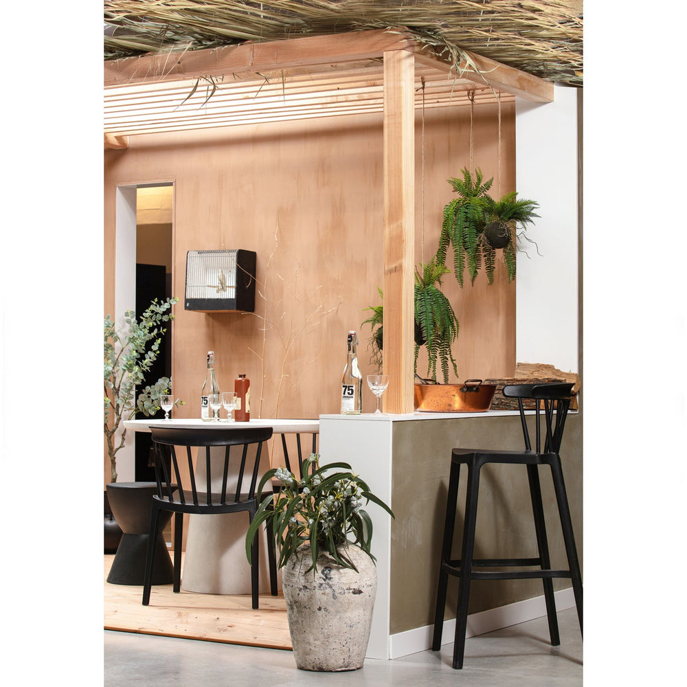 Valgomojo stalas DAMON, baltas Ø100 cm