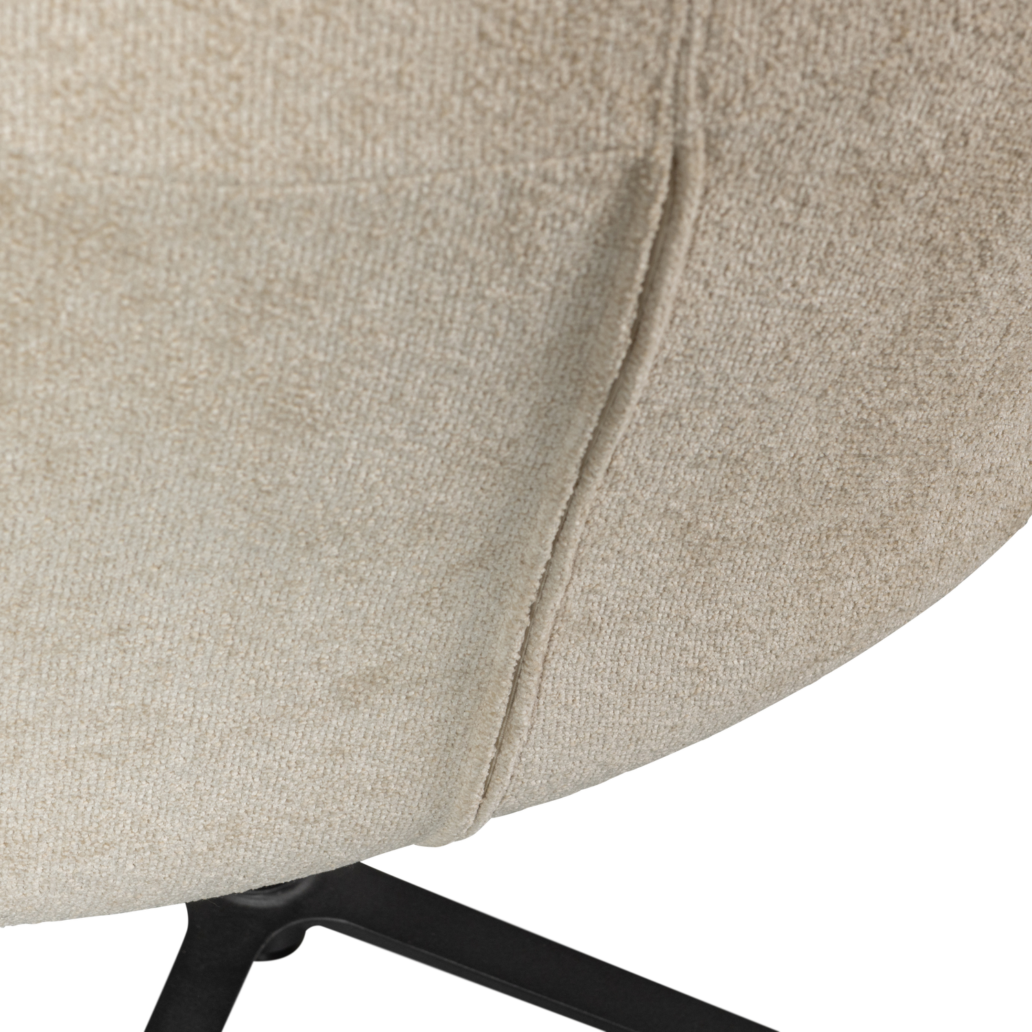 Fotelis JOB, plieno pilkas bouclé