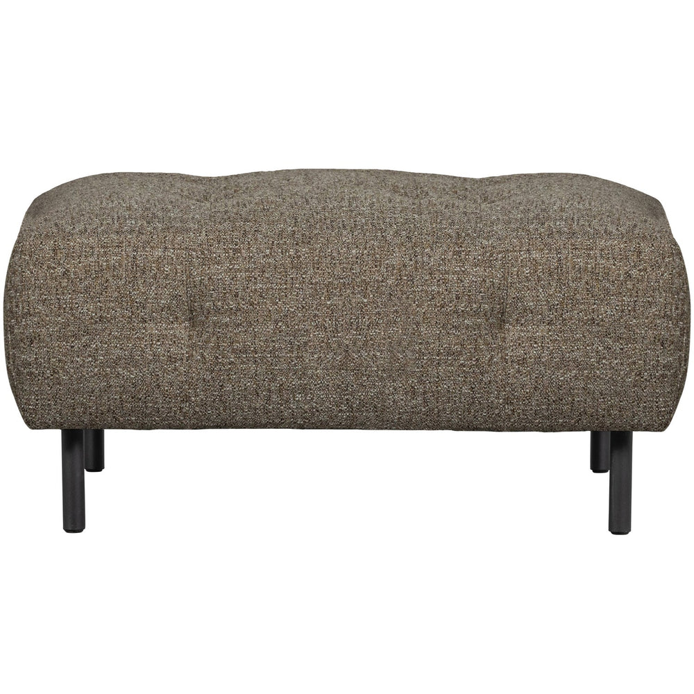 Pufas LLOYD, stambaus audinio, dark brown melange