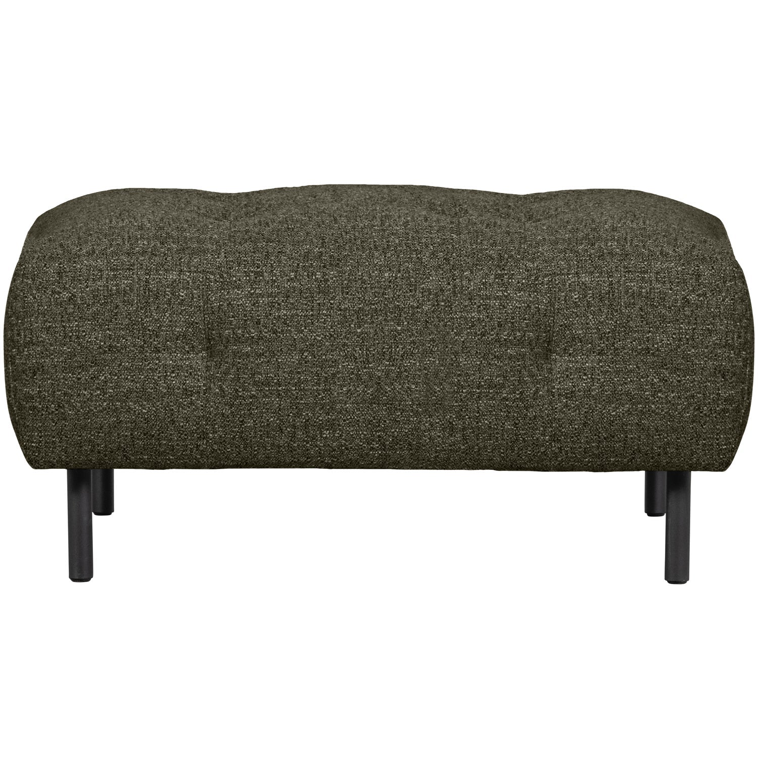 Pouf LLOYD, chunky knit, green melange
