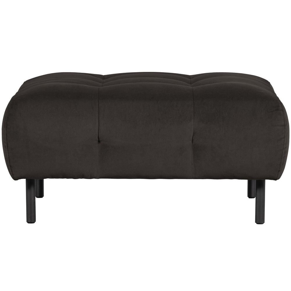 Pouf LLOYD, washed velour, cast iron