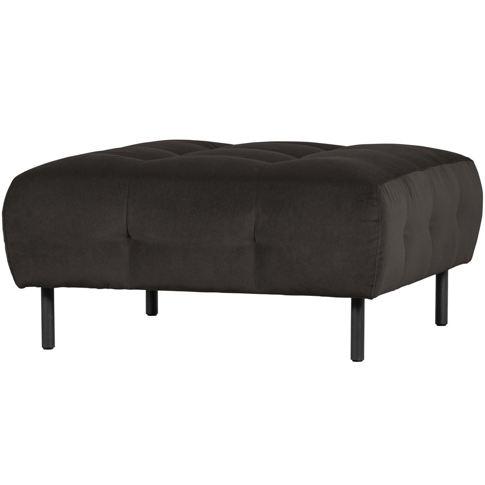 Pouf LLOYD, washed velour, cast iron