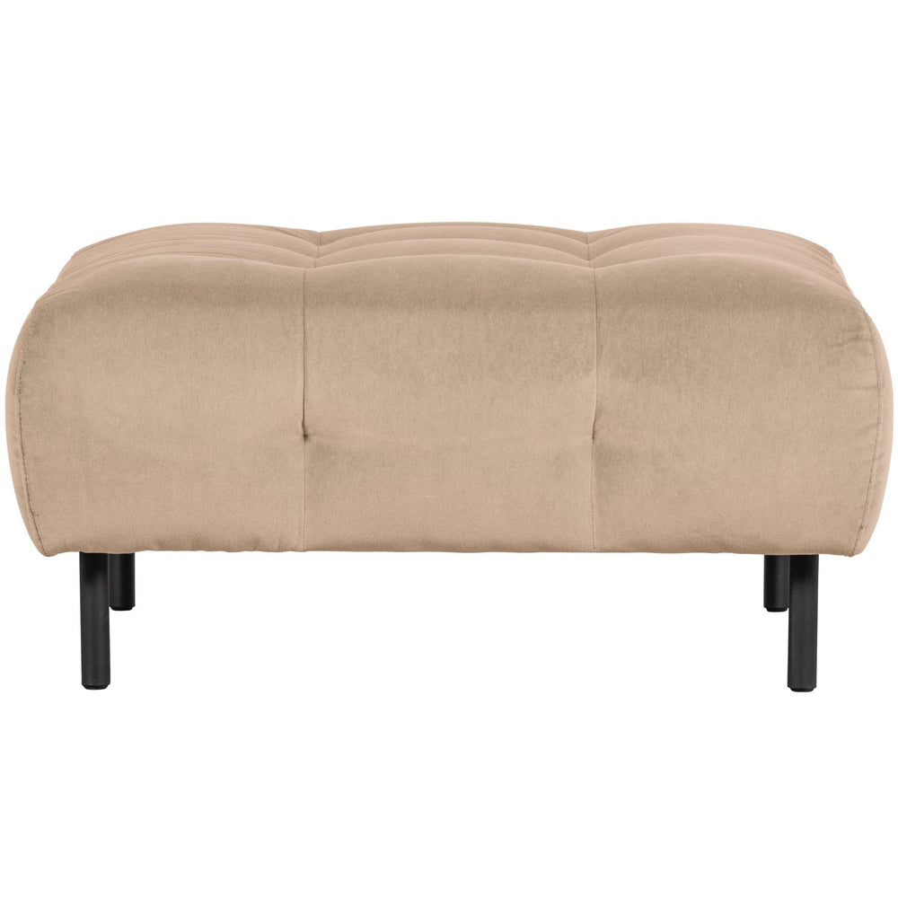 Pouf LLOYD, velour, sea salt