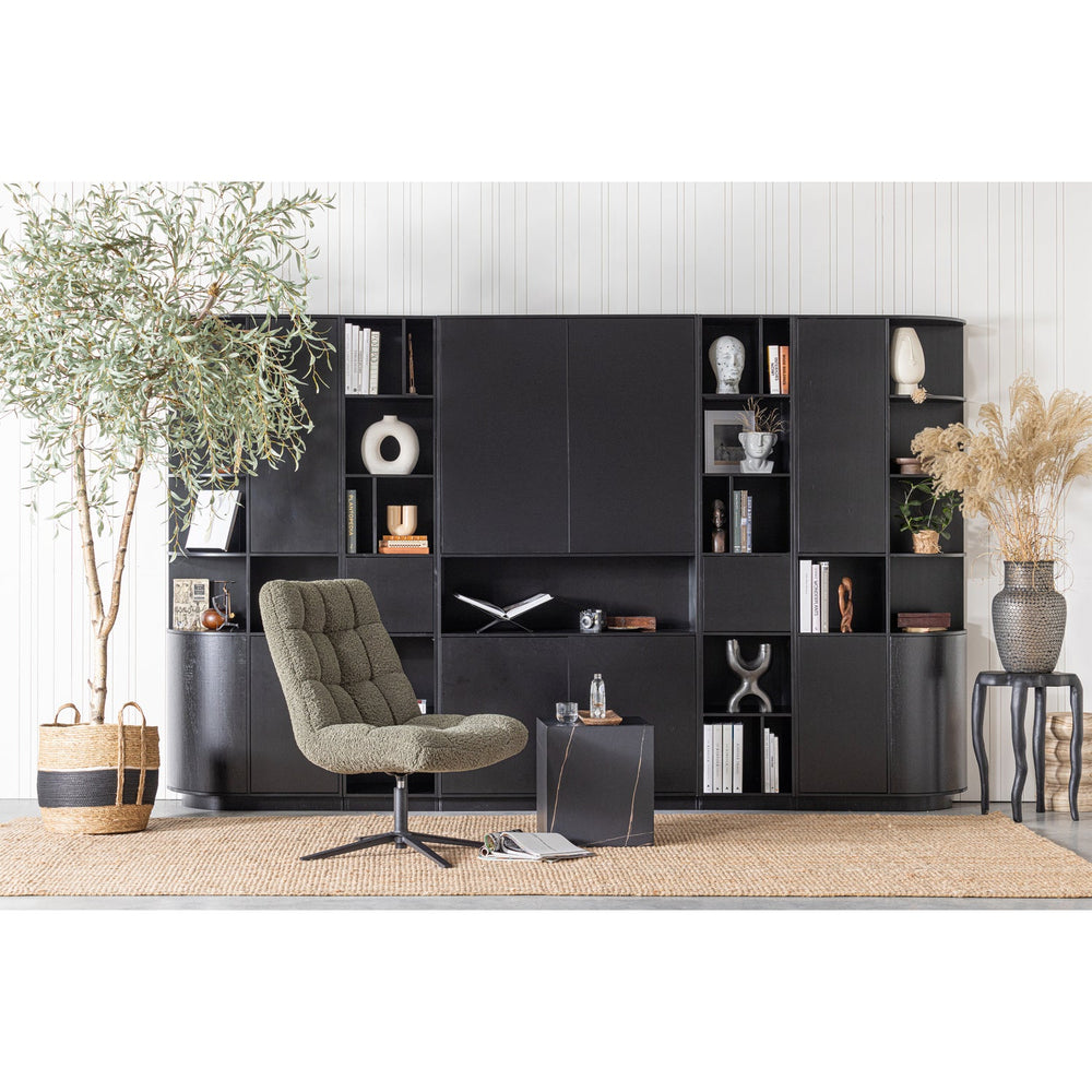 TV spintelė FINCA, 78 cm., juoda pušis