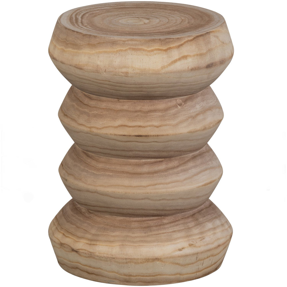 Stool BABS, paulownia wood, natural