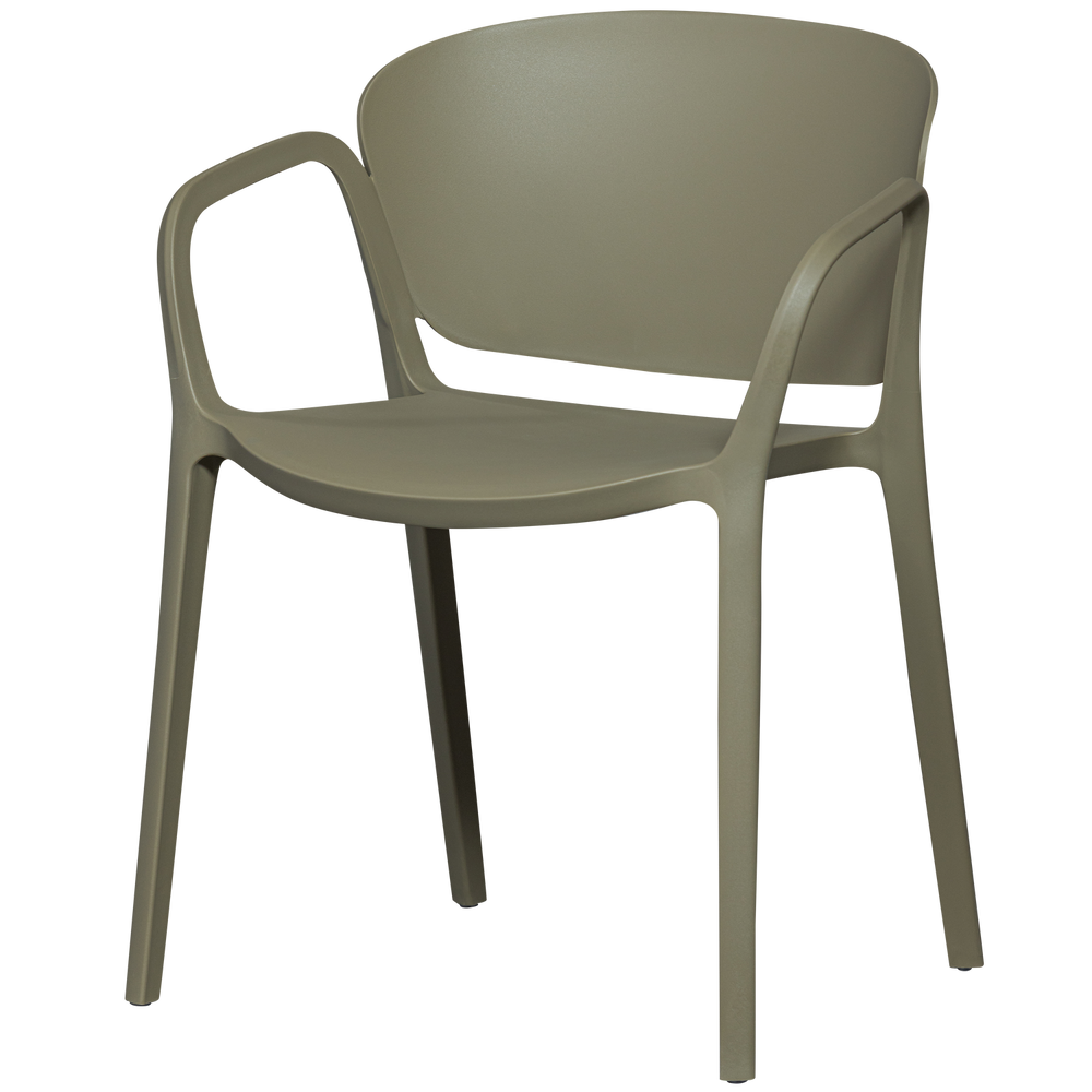 BENT GARDEN CHAIR PLASTIC GREEN