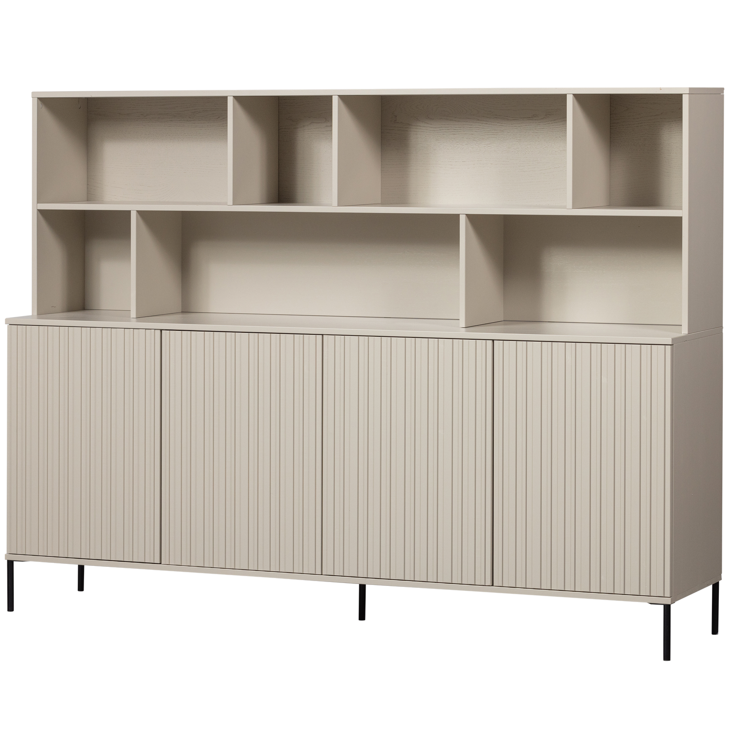 Sieninė spintelė NEW GRAVURE, pušis, pilka spalva