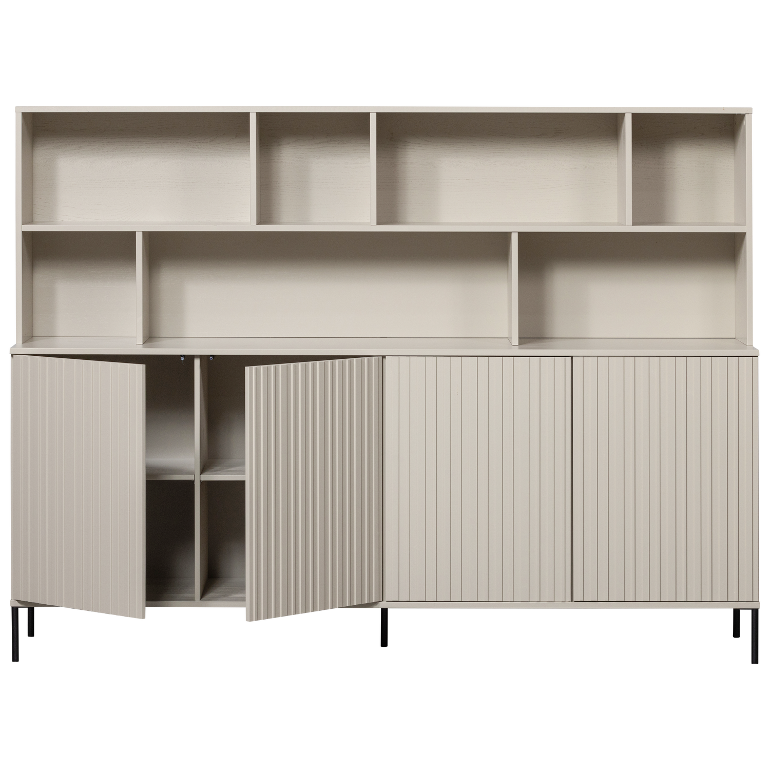 Sieninė spintelė NEW GRAVURE, pušis, pilka spalva