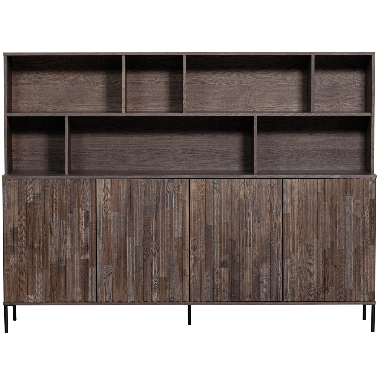 Sieninė spintelė NEW GRAVURE, uosis, ruda spalva