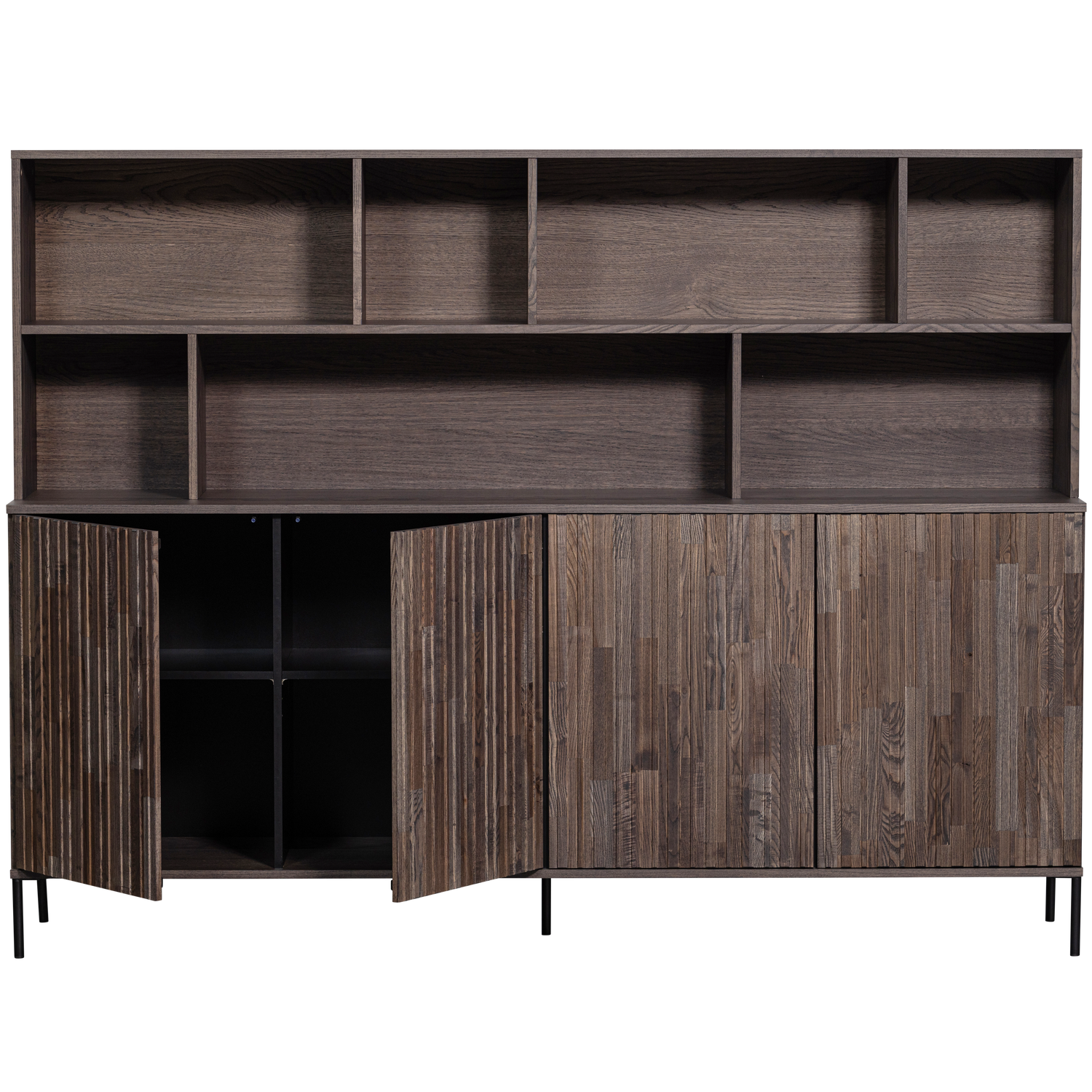 Sieninė spintelė NEW GRAVURE, uosis, ruda spalva