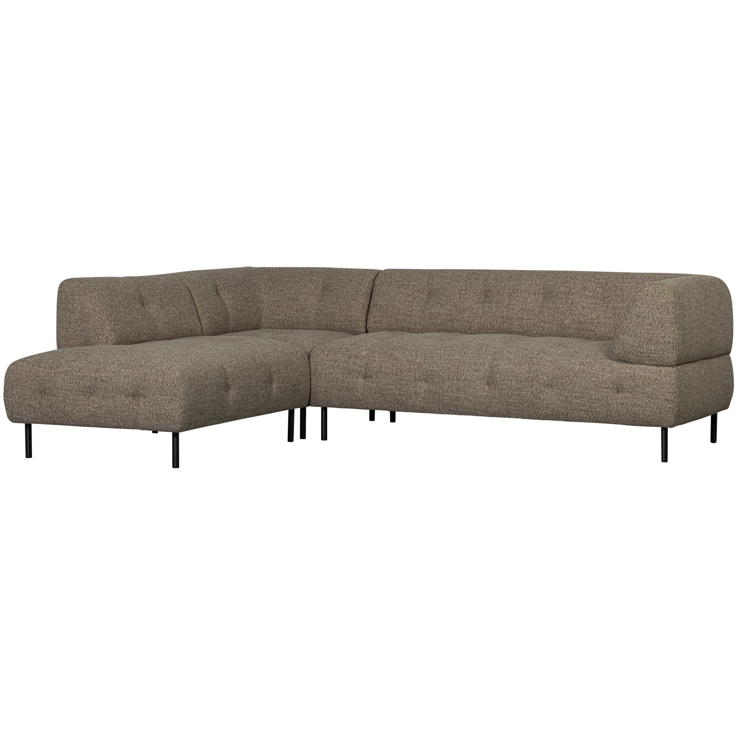 Kampinė LLOYD, kairė, stambaus audimo, dark brown melange