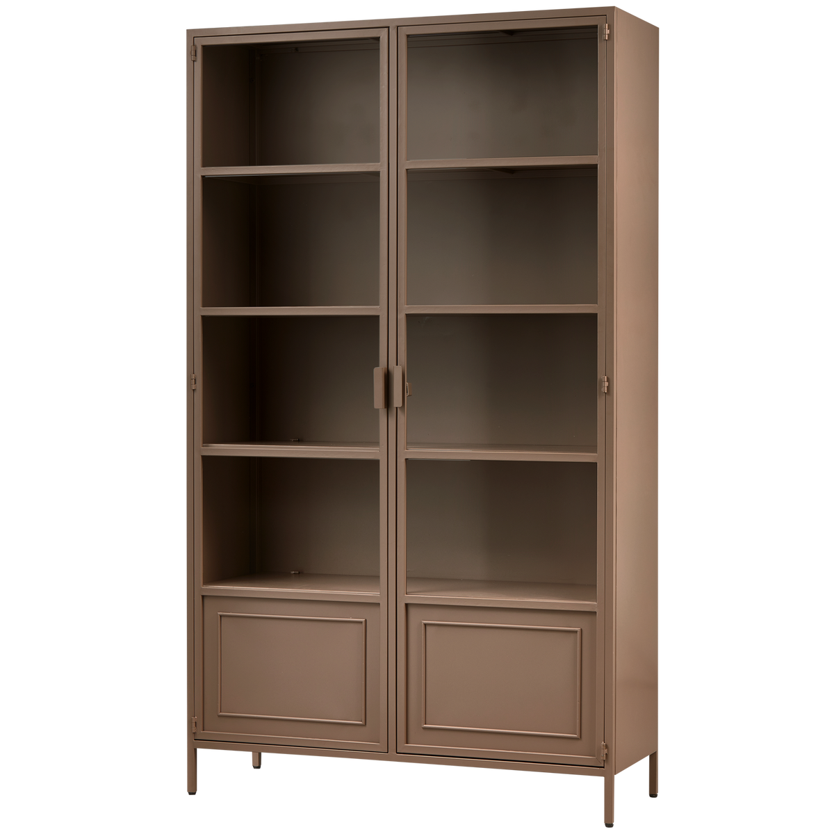 Vitrina RONJA XL, karinė ruda