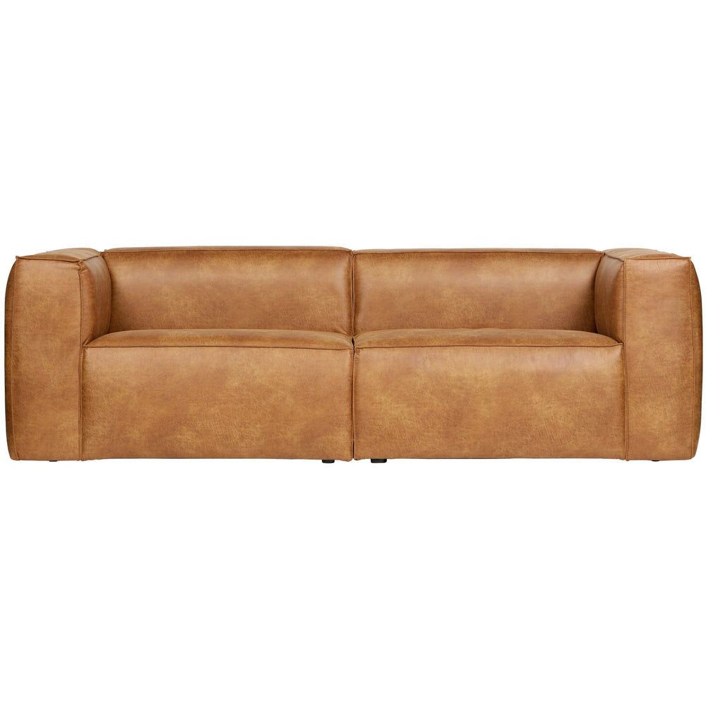 Sofa BEAN, 3,5 vietos, konjako eko oda