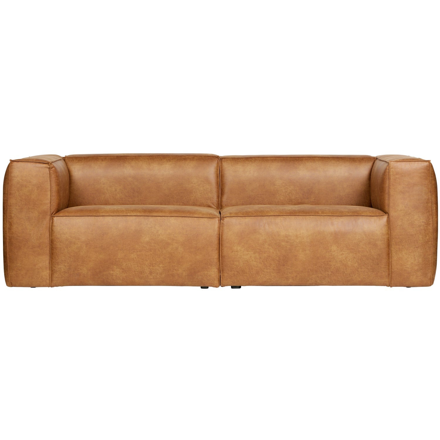 Sofa BEAN, 3,5 vietos, konjako eko oda