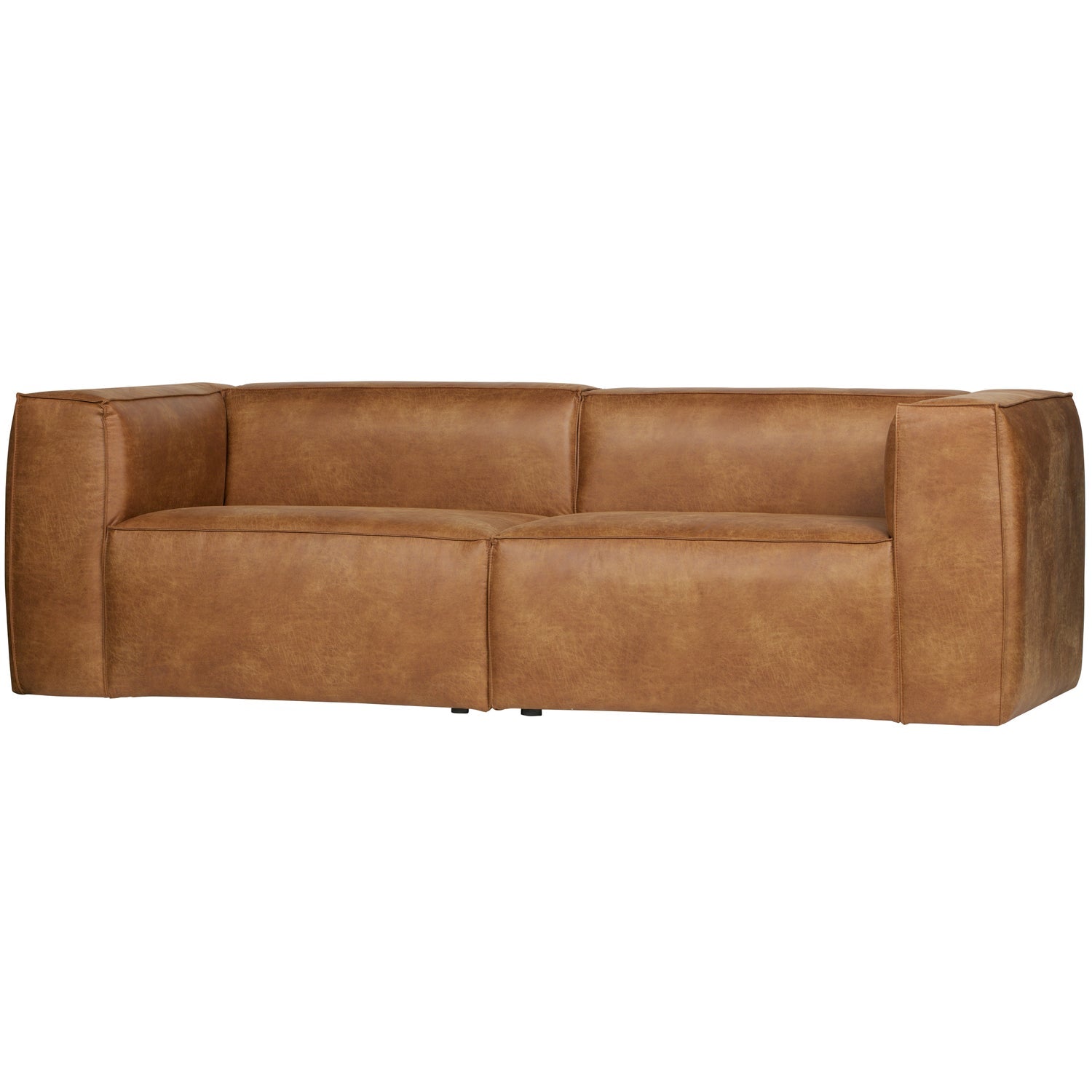 Sofa BEAN, 3,5 vietos, konjako eko oda