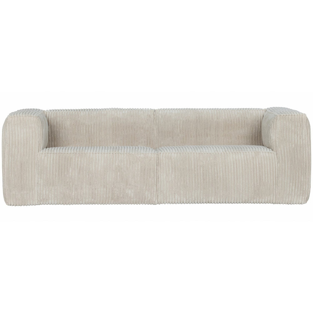 BEAN sofa, 3.5 seater, fabric, natural