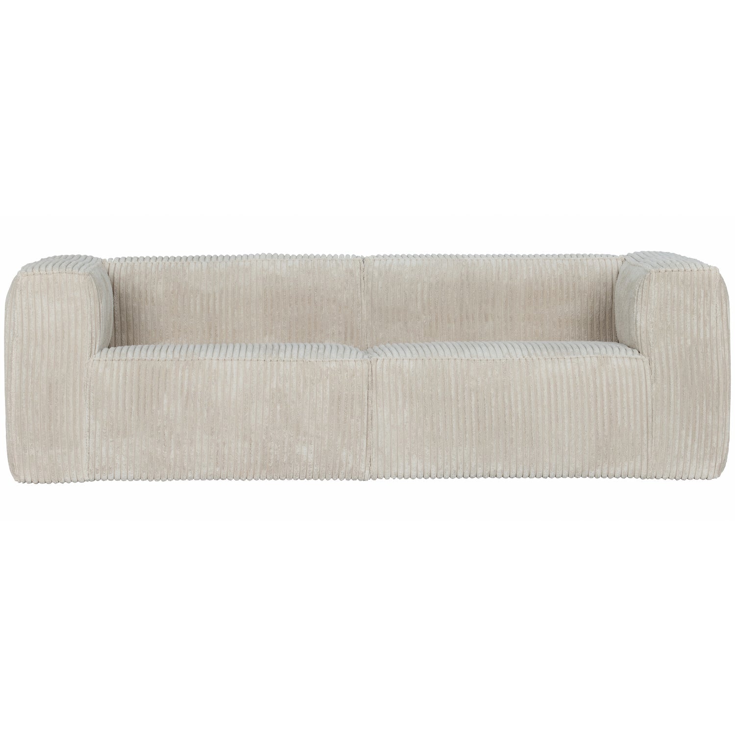 Sofa BEAN, 3,5 vietos, audinys, natūralus