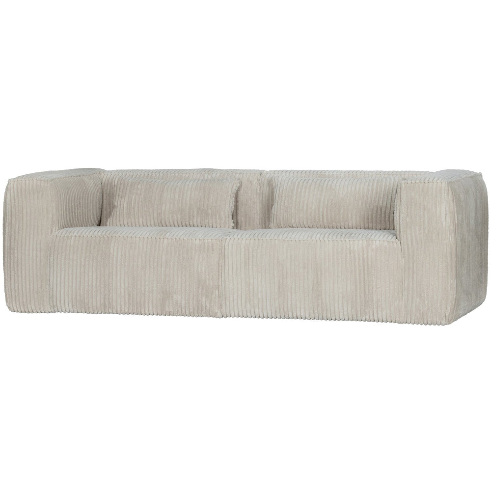BEAN sofa, 3.5 seater, fabric, natural