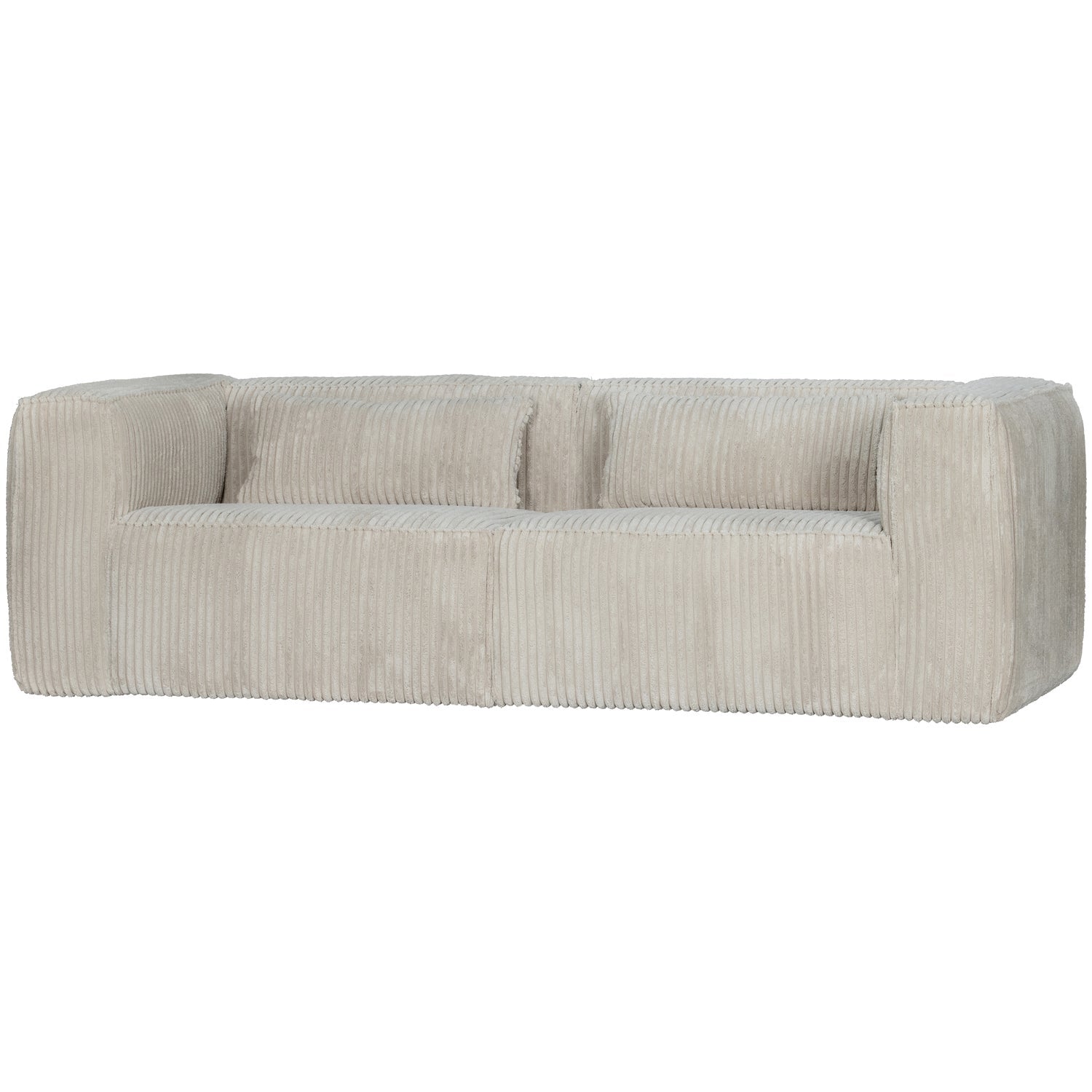 Sofa BEAN, 3,5 vietos, audinys, natūralus
